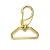 Mosquetão 3 cm Base Sextavada Dourado - 50 Unidades