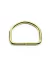 Meia Argola 2,5 cm / 25mm Dourado Borda Fina - 50 Und.