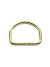 Meia Argola 3 cm Verniz Cataforético Ouro Borda Média - 6