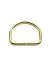 Meia Argola 3 cm / 30mm Dourado Borda Média - 10 Un.