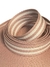 Alça Chic 3 Cm Rose Com Faixas Branco - comprar online
