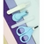 Kit Manicure com Estojo transparente Color Baby - 4 peças