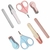 Kit Manicure com Estojo transparente Color Baby - 4 peças