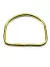 Meia Argola 4 cm Dourado Borda Fina - 500 Unidades