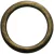Argola 1 cm Ouro Velho Borda Fina - 50 Unidades