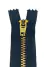 Zíper para Calça Jeans de Metal Dourado Peça Fixa 15 cm