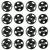 Colchete de Pressão para Costurar Nº02 12mm Preto - com 20UN - comprar online