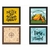 Quadro Decorativo com Moldura 23x23 Cm - QMS22 - Viagens