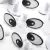 Olho Oval Branco 40mm para Amigurumi - 4025 - 20 Un / 10 Pares