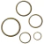 Argola 1 cm Ouro Velho Borda Fina - 1000 Unidades - comprar online