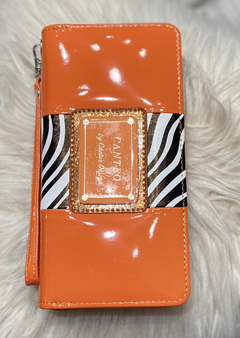 Billetera Charol Cebra - comprar online