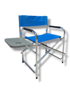 SILLON DIRECTOR DE ALUMINIO PLEGABLE CON BANDEJA MAR CRISTAL en internet