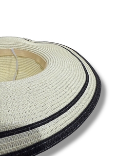 SOMBRERO CAPELINA DE PAJA ALA ANCHA MAR CRISTAL - tienda online