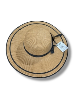 SOMBRERO CAPELINA DE PAJA ALA ANCHA MAR CRISTAL - Mar Cristal 