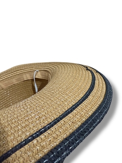 SOMBRERO CAPELINA DE PAJA ALA ANCHA MAR CRISTAL - tienda online