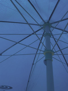 SOMBRILLON HIERRO DOBLE ESTRUCTURA DE HIERRO 240cm MAR CRISTAL - Mar Cristal 