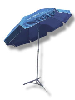 Imagen de SOMBRILLON HIERRO DOBLE ESTRUCTURA DE HIERRO 240cm MAR CRISTAL