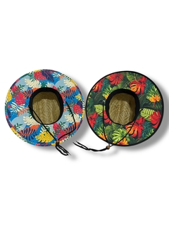 SOMBRERO DE PAJA SURF STRAW MAR CRISTAL