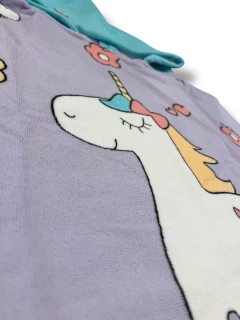 PONCHO DE TOALLA INFANTIL 60 X 120 MAR CRISTAL