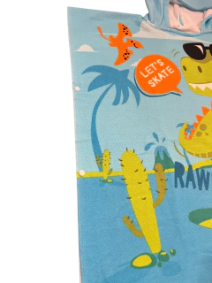 PONCHO DE TOALLA INFANTIL 70 x 150 MAR CRISTAL en internet