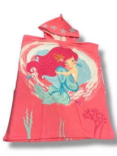 PONCHO DE TOALLA INFANTIL 70 x 150 MAR CRISTAL - comprar online