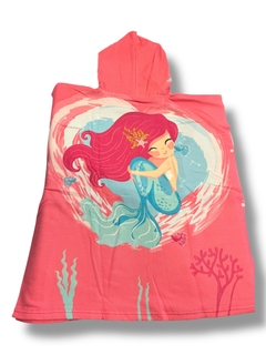 PONCHO DE TOALLA INFANTIL 70 x 150 MAR CRISTAL en internet