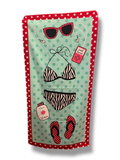 TOALLA DE BAÑO PLAYA MICROFIBRA 75 X 150 MAR CRISTAL