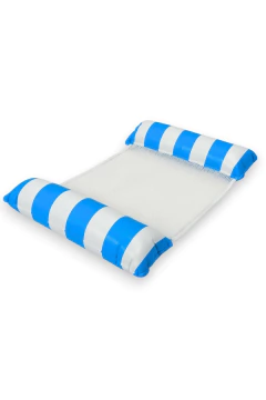 SILLA FLOTANTE CON INFLADOR PARA AGUA MAR CRISTAL