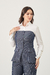 COLETE RAIZA AZUL JEANS RISCA DE GIZ