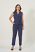 COLETE CARLA RISCA DE GIZ AZUL MARINHO - Bianca da Mata Store