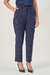 CALÇA ADRIELI RISCA DE GIZ AZUL MARINHO