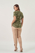 T-SHIRT JULIA FLORAL VERDE MILITAR - loja online