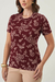 T-SHIRT JULIA FLORAL VINHO na internet