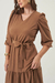 VESTIDO CLARISSE MOCHA MOUSSE - Bianca da Mata Store