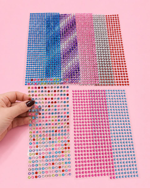 5 planchas de Strass Autoadhesivo XL