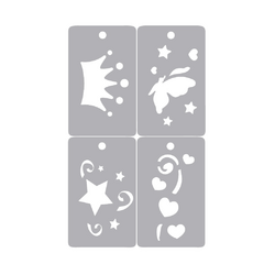 Stencil 4 en 1 reutilizables - Glitter Bar