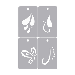 Imagen de Stencil 4 en 1 reutilizables