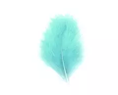 50 Plumas marabú aqua - comprar online
