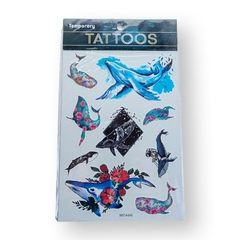 5 planchas de tatuajes temporales XL - comprar online