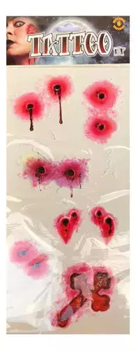 3 planchas de Tatuajes heridas FX en internet