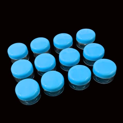 12 Organizador para glitter/strass tapa celeste - comprar online