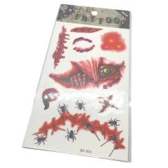 4 planchas tatuajes temporales heridas en internet