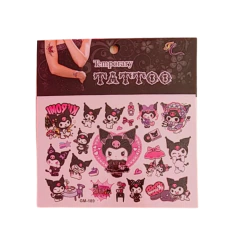 Tatuajes temporales Kuromi 4 - comprar online