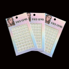 Tres Planchas de strass corazones tornasol - comprar online