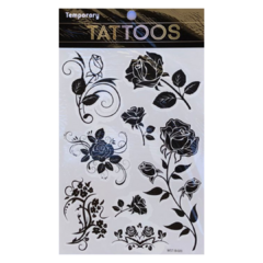 5 planchas de tatuajes temporales XL - tienda online