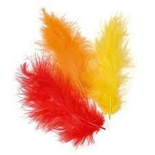 20 Plumas marabú premium colores surtidos - comprar online