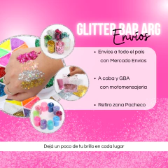 Glitter en polvo Paris Night Plateado - comprar online