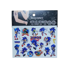 Tatuajes temporales Sonic - comprar online