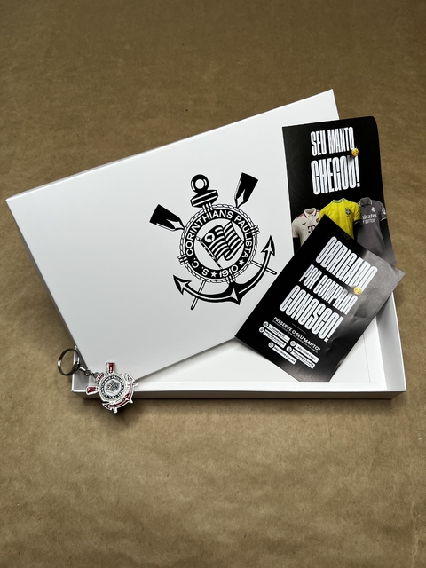 Caixa personalizada do Time com Chaveiro - Corinthians I