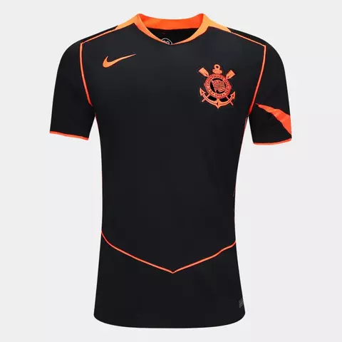Camisa Corinthians III Nike Preta e Laranja 25/26 TOTAL 90 - Torcedor - comprar online